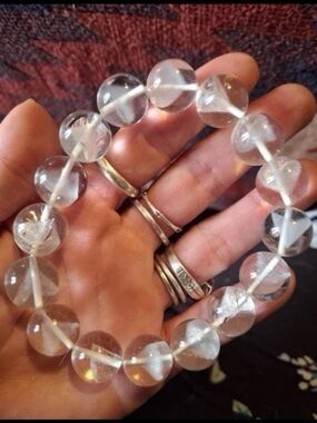 Snow which garden quartz bracelet  collector AAA grade